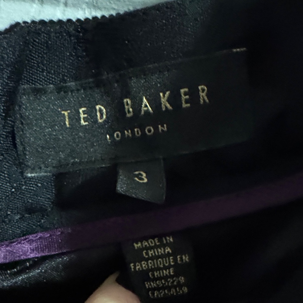 Ted Baker Black Floral Skirt size 8